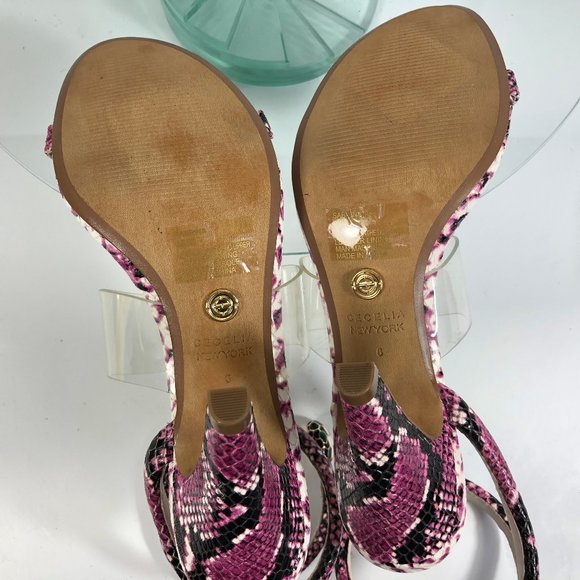 NEW Cecelia New York Sabrina Laser Cut Heels 6